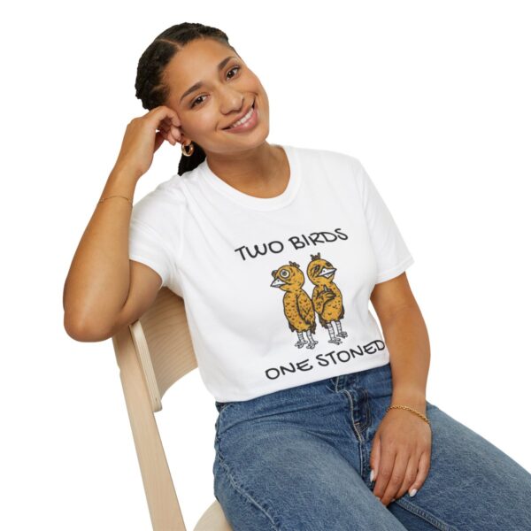 Leaf Smokers " Two Birds One Stoned" T-Shirt - Image 22