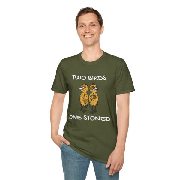 Leaf Smokers " Two Birds One Stoned" T-Shirt - Image 31