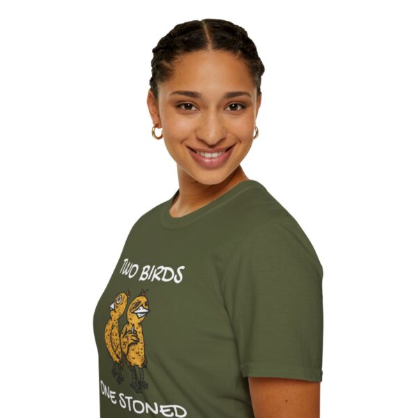 Leaf Smokers " Two Birds One Stoned" T-Shirt - Image 33