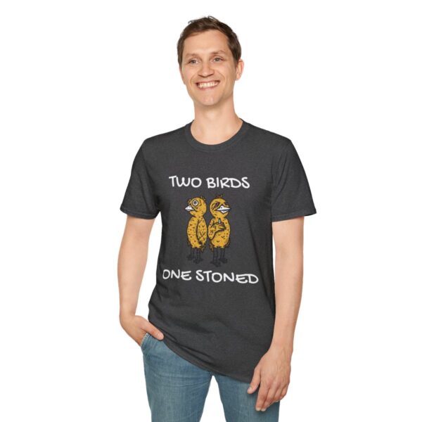 Leaf Smokers " Two Birds One Stoned" T-Shirt - Image 43