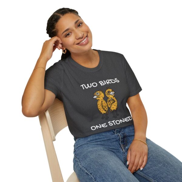 Leaf Smokers " Two Birds One Stoned" T-Shirt - Image 46