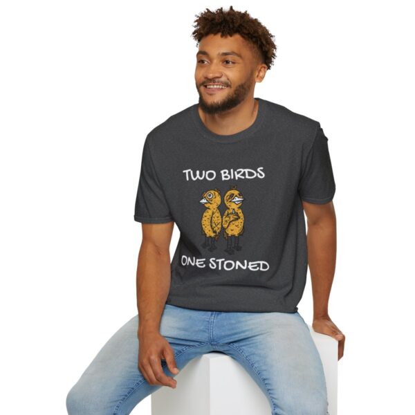 Leaf Smokers " Two Birds One Stoned" T-Shirt - Image 48