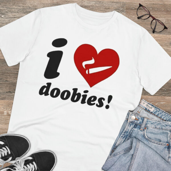 Leaf Smokers "I Love Doobies" T-Shirt - Image 7