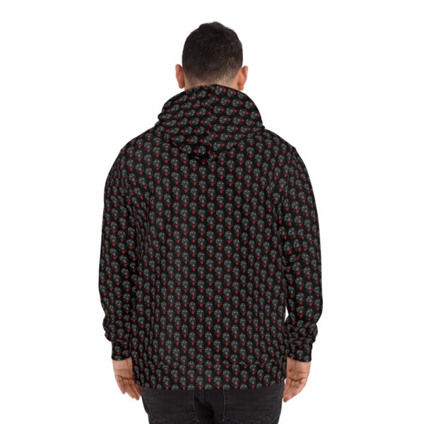 Leaf Smokers "Gritty Gorilla" Black AOP Hoodie - Image 4