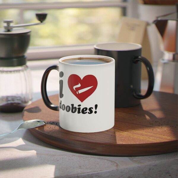 Leaf Smokers "I Love Doobies" Magic Coffee Mug