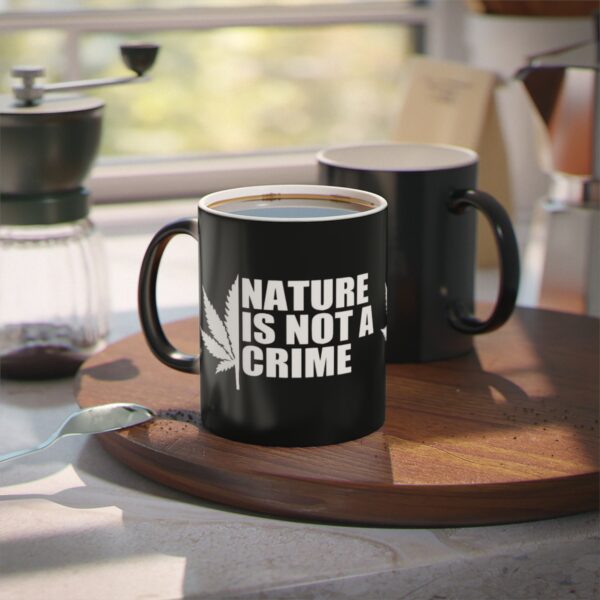 Leaf Smokers "Nature is Not a Crime" Coffee Mug - Image 6