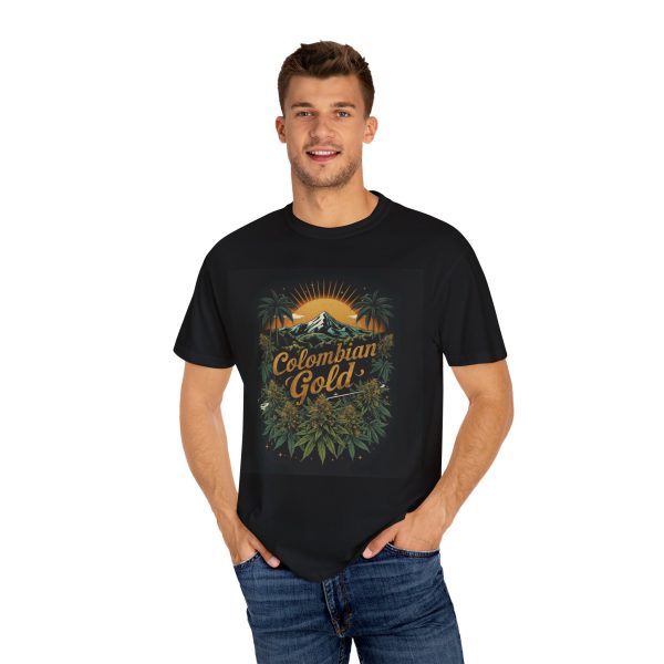 Colombian Gold T-Shirt | Garment-Dyed Tee, Unisex Casual Style, Outdoorsy Vibe, Ideal for Coffee Lovers & Adventure Seekers - Image 4