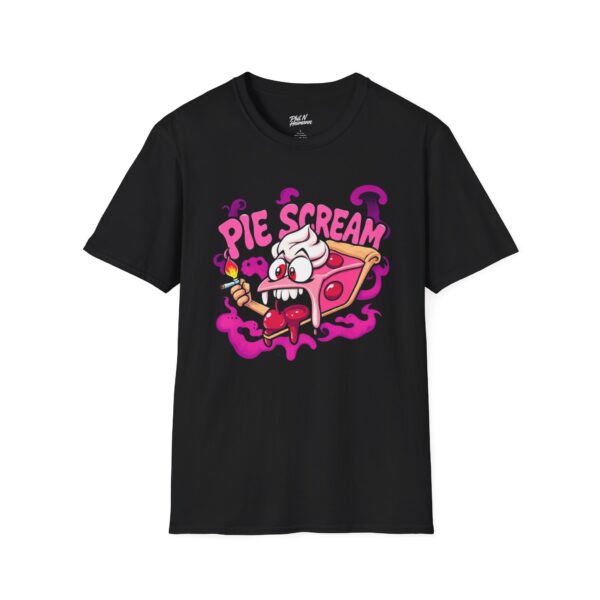 Graphic Tee Pie Scream Unisex Softstyle T-Shirt - Trippy Stoner Apparel
