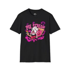 Graphic Tee Pie Scream Unisex Softstyle T-Shirt - Trippy Stoner Apparel